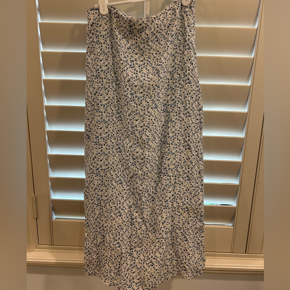brandy melville midi floral skirt